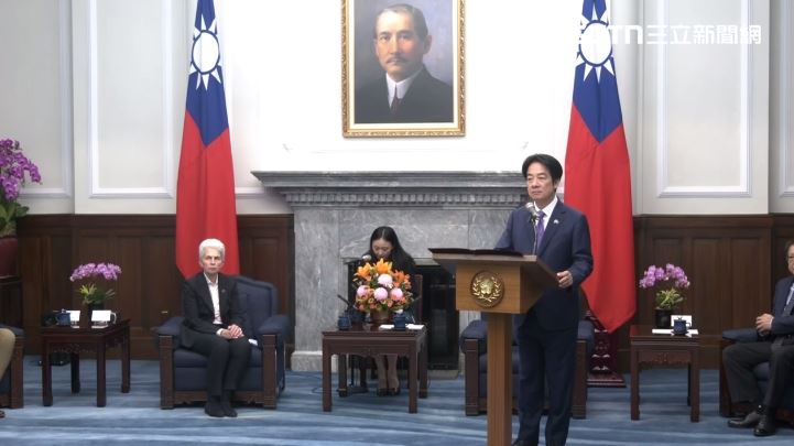 總統賴清德接見「歐洲議會安全暨防衛委員會官方代表團」（圖／翻攝畫面）