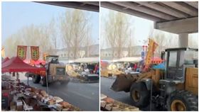 中國,北京市,房山區,市集,官方,鏟土機,事故,血跡,報復,社會,獻忠。（圖／翻攝自「李老师不是你老师」X平台）