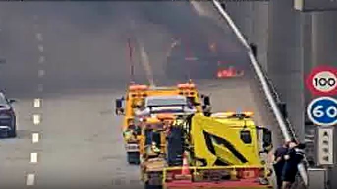 事故導致後方回堵約3公里，詳細事故原因，仍待釐清。（圖／翻攝自高公局官網）