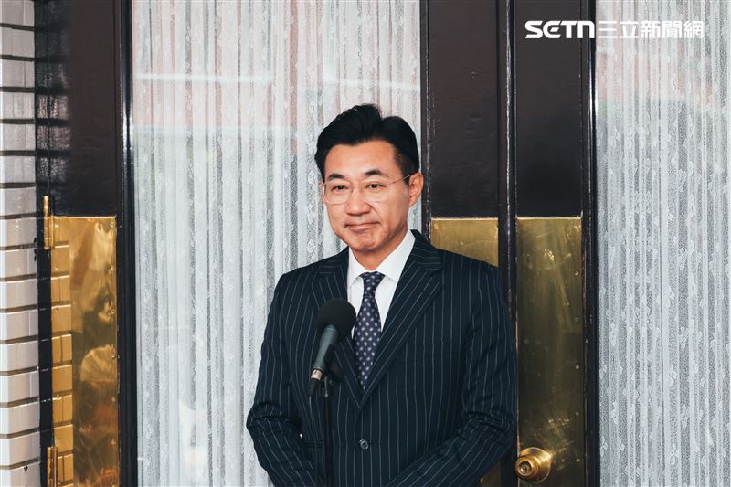 是否支持鄭習會？江啟臣則說，任何為台灣利益、國家安全、兩岸和平努力的，當然都期望能夠有好的結局。「那總是要有人去努力」，台灣最重要的就是團結一致爭取最大的利益。（圖／記者楊士誼攝影）