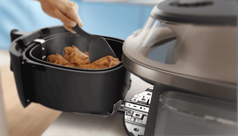 飛利浦「星視界Plus透視蒸氣海星氣炸鍋(NA547)」更打造出最流暢的使用者體驗。(圖/品牌業者提供)