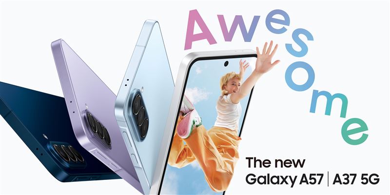 三星Galaxy A57 5G與Galaxy A37 5G在台上市。（圖／台灣三星提供）