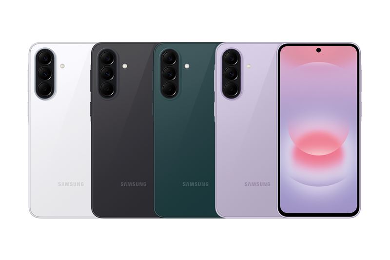 Galaxy A37 5G推出極簡白、潮流灰、水洗綠、甜酷紫4色選擇 。（圖／台灣三星提供）