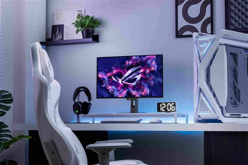 ROG Strix OLED XG27AQDMGR搭載27吋QHD TrueBlack Glossy WOLED面板，其採用零霧度光學層與抗反射結構，可在不同環境光線下呈現穩定對比表現