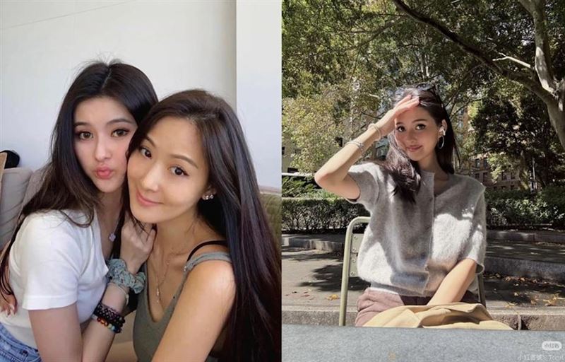 孫芸芸女兒廖思惟遭爆在澳洲留學期間未婚生子。（翻攝孫芸芸IG、廖思惟小紅書）