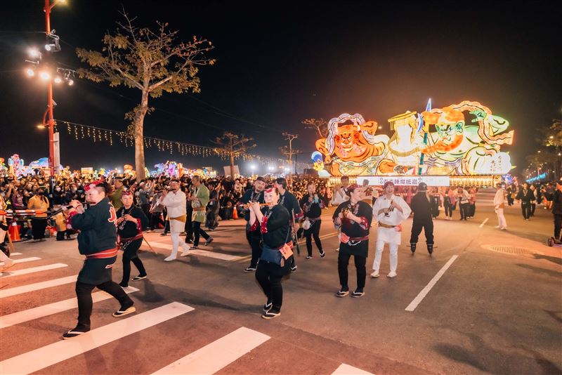 青森睡魔抵嘉參與台灣燈會TEAM TAIWAN大遊行。（圖／文化總會提供）