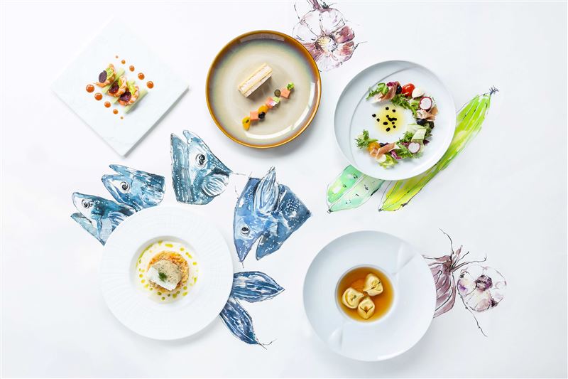 南港老爺行旅 Soft Kitchen推出全新午間套餐，主打「輕盈、純粹、玩味」，嚴選台灣在地食材與多樣化蔬食，以清爽調性重新碰撞義法料理。（圖／飯店旅宿業者提供）