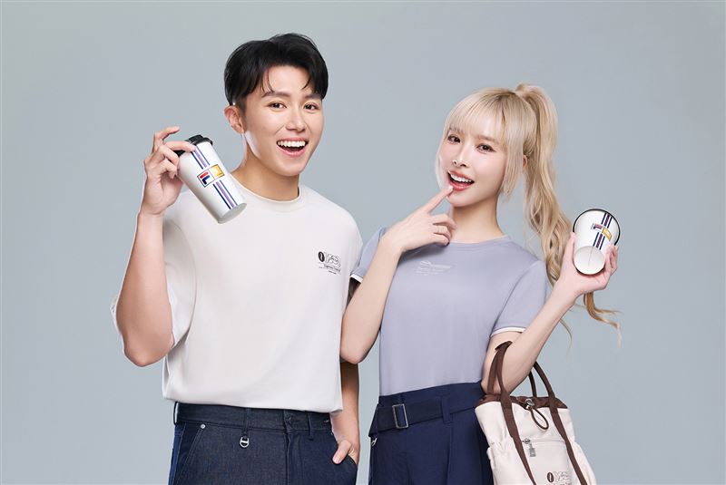 FILA攜手新鮮現烘連鎖咖啡品牌CAMA CAFE，於世界地球日前夕推出聯名活動。（圖／品牌業者提供）