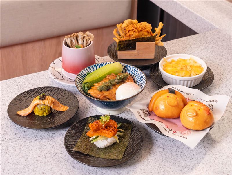 爭鮮 MAGiC TOUCH販售6款聯名商品。(圖/爭鮮集團提供)