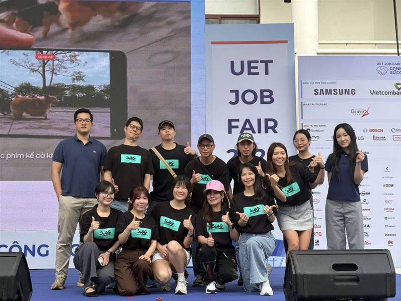 SWAG首度跨海參與越南頂尖學府UET徵才博覽會。(圖/SWAG提供)