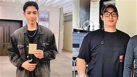 黃雅珉兒子Jerom半年甩肉快40公斤，毅力驚人。去年Jerom因為在廚房工作拚命吃，結果身材胖到120公斤。（黃雅珉提供）