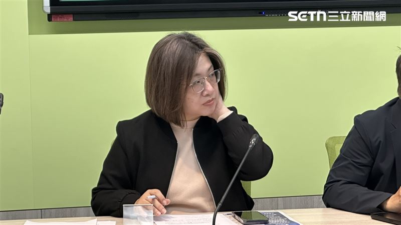 民進黨團召開輿情記者會,陳培瑜回應時事問題。(圖/記者詹宜庭攝影)