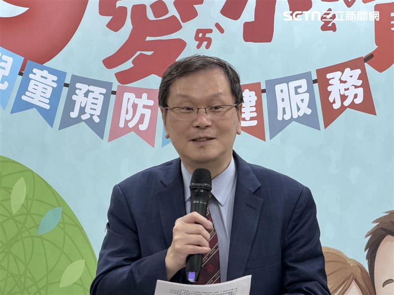 莊人祥表示,近年來兒童健康檢查服務利用率已達84.1%。(圖/記者蔣季容攝影)