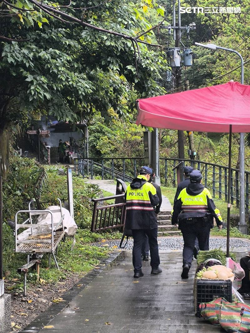 北市1名年約50歲男子陳屍圓山飯店旁步道。(圖/讀者提供)