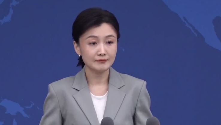 中國國台辦發言人張晗主持例行記者會（圖／翻攝畫面）