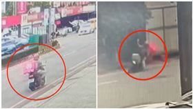 外送員,水泥車,中指,輾斃（圖／翻攝自網路）