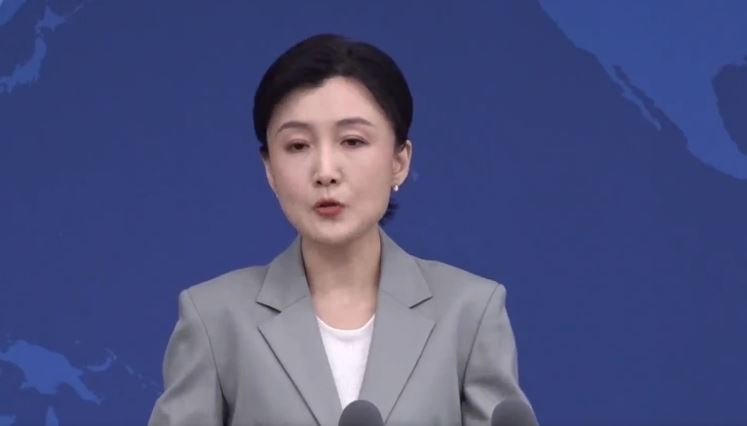 國台辦發言人張晗主持例行記者會（圖／翻攝畫面）