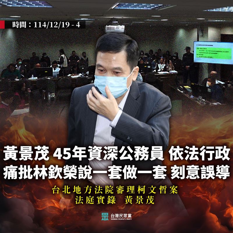 民眾黨貼出6張圖卡控訴，當察官在設定好的鏡頭前搶當HERO，「台灣的司法，只會更加脆弱。」（圖／翻攝自民眾黨臉書）