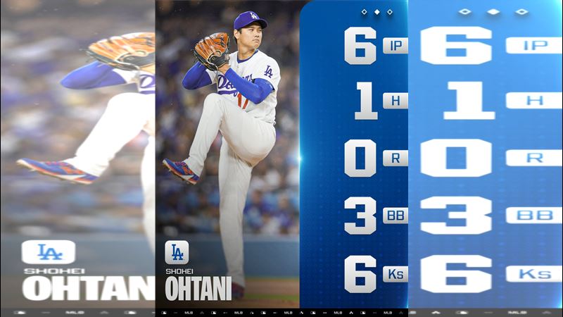 大谷翔平本季初登板奪勝投。（圖／翻攝自MLB X）