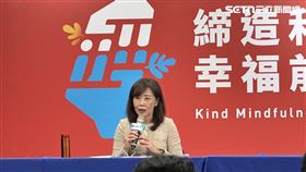 尹乃菁於國民黨中常會後進行轉述。（圖／記者詹宜庭攝影）