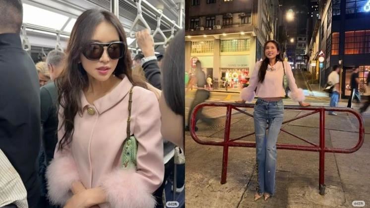 長髮美女擠香港地鐵　一看竟是超大咖女神