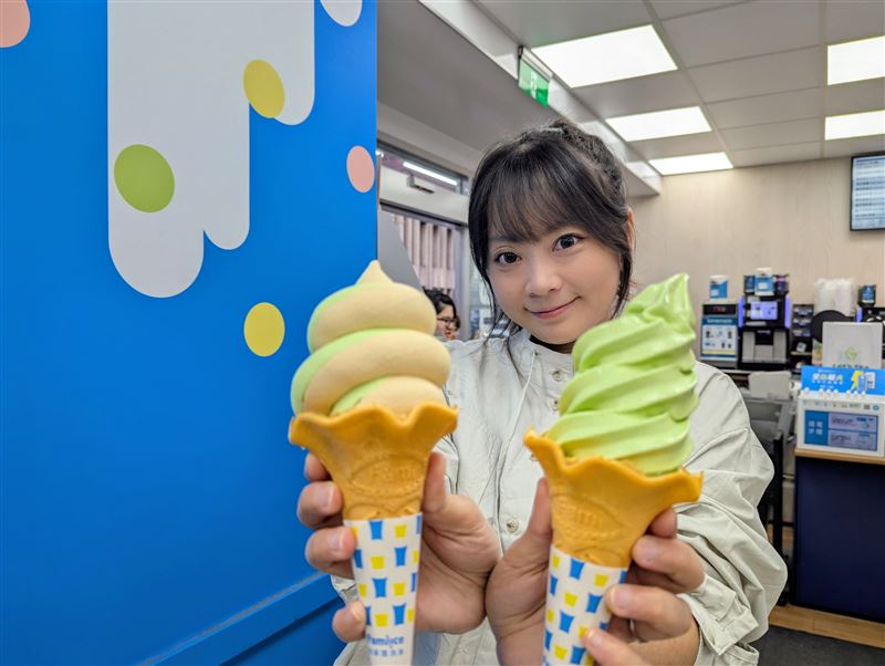 全家Fami!ce日式甜醬油、山葵風味霜淇淋7店限定登場。（圖／品牌業者提供）