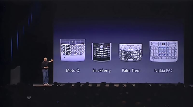 蘋果50年最大秘密曝光！賈伯斯被一位微軟工程師氣到，一怒之下一怒開外掛，催生iPhone轟動世界。圖為2007年賈伯斯介紹第一支iPhone。（圖／翻攝自《Protectstar Inc》）