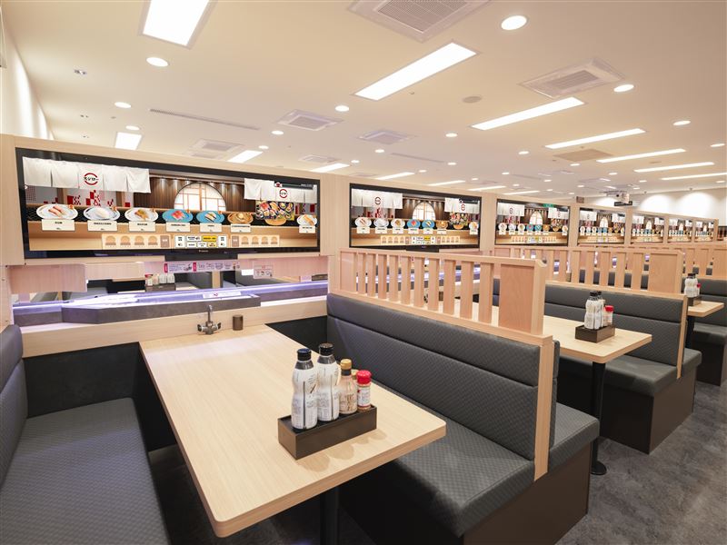 壽司郎第二間 DIGIRO&nbsp;數位迴轉壽司店型由台北內湖美麗華店改裝開幕。（圖／壽司郎提供）