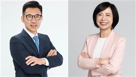 江啟臣（左）、何欣純（右）。（合成圖／翻攝自雙方臉書）