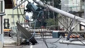 貨車吊臂扯電線拉倒9電桿　釀460戶大停電