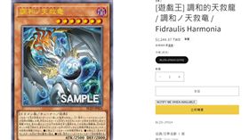 廖男以假帳號販售遊戲王「天救龍」卡牌。（圖／翻攝畫面）