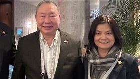 我國駐美代表俞大㵢(左)與妻子羅美珍(右)（圖／翻攝自駐美國台北經濟文化代表處官網）