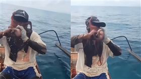 男出海捕魚慘遭「巨無霸章魚」封口鼻，差1秒窒息慘死。（圖／翻攝自reddit）