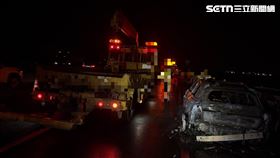 火燒車,國道,國1,台南,新營（圖／翻攝畫面）