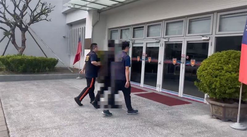 陳男2日遭警方拘提。（圖／翻攝畫面）