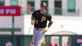 海盜升上19歲新秀葛瑞芬（Konnor Griffin）。（圖／路透社／達志影像）