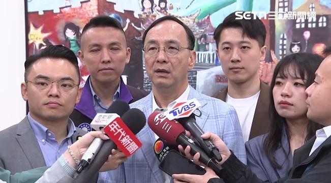 朱立倫受訪時表示，盧秀燕的看法很有智慧也很有道理（圖／翻攝畫面）