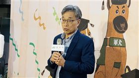 農業部長陳駿季致詞向執勤犬表達感謝。（圖／記者柯美儀攝影）