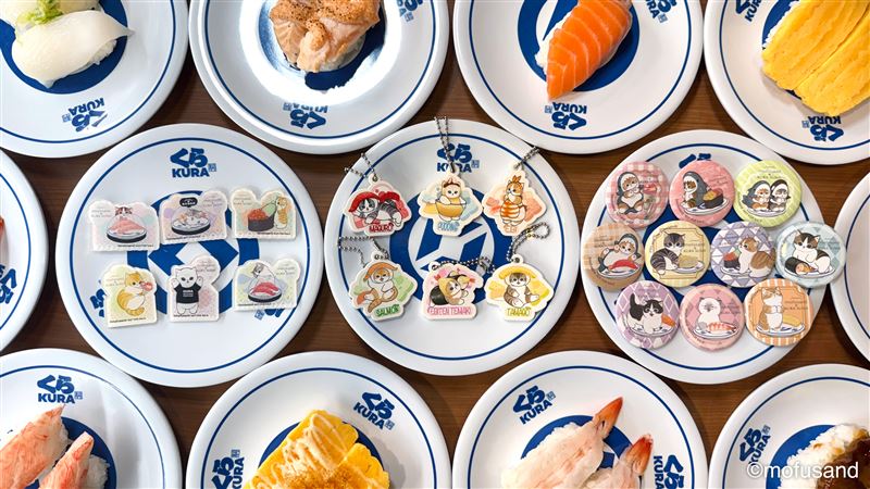 藏壽司首度聯名貓福珊迪推22款療癒扭蛋。(圖／藏壽司提供）