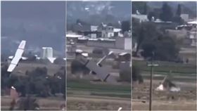 墨西哥一架小型飛機墜毀，機上4人身亡。（圖／翻攝自X@ZuritaCarpio）