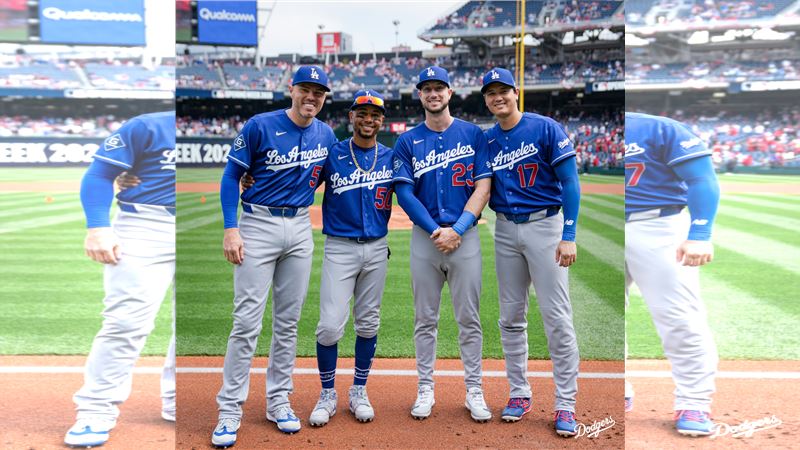 道奇前4棒全數開轟。(圖/翻攝自X平台 @帳號)