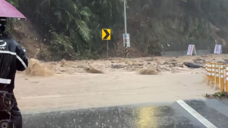 大雨狂炸7縣市！苗栗南庄鄉、 田寮圳淹水