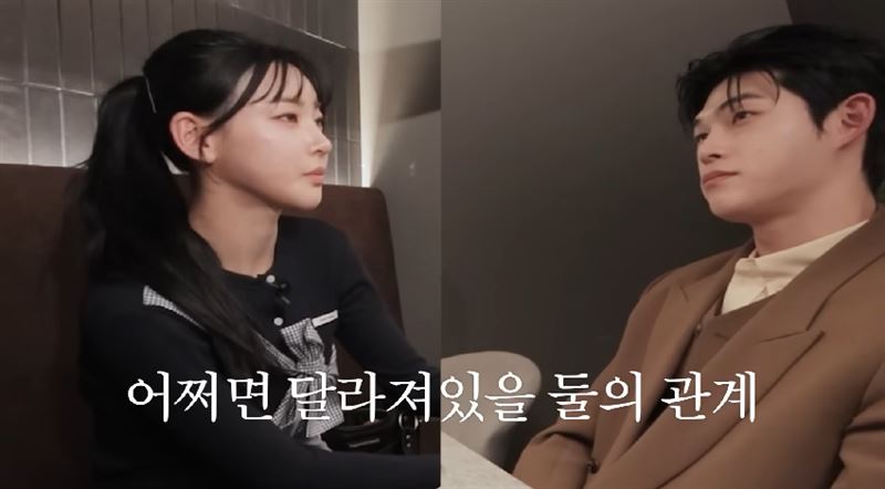 金珉志提到在《單身即地獄:重聚》對宋承一說重話感到內疚。(圖/翻攝自YouTube@김민지 KIMMINGEE)