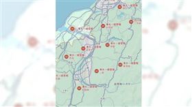 苗栗多處出現淹水警報。（圖／翻攝自邱鎮軍臉書）