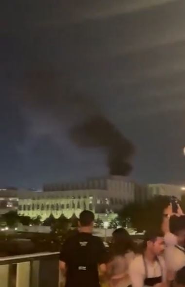 伊朗襲美駐沙國使館，WSJ：損害遠比先前披露嚴重。（圖／翻攝自X平台 @MarioNawfal）