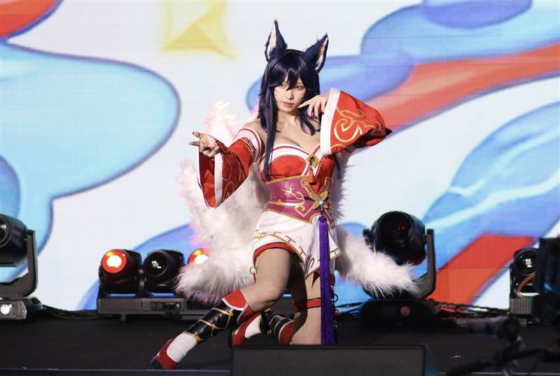 Enako神還原《英雄聯盟》人氣角色「阿璃」。(圖/記者鄭孟晃攝影)