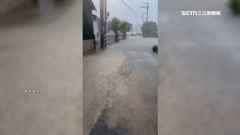 中部受到鋒面影響,部分地區豪雨成災