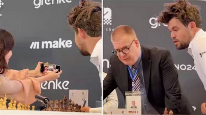 棋王與對手合影 轉頭檢舉她用手機違規