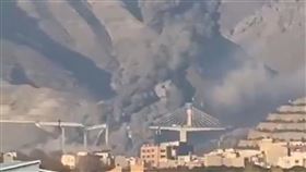 美國與以色列於4日對伊朗南部及西南部發動聯合空襲，目標鎖定核電廠周邊、石化園區與邊境設施。（圖／翻攝自X平台 @ChinaNow24）