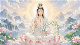 4月6日為觀音生辰。（圖／AI示意圖）